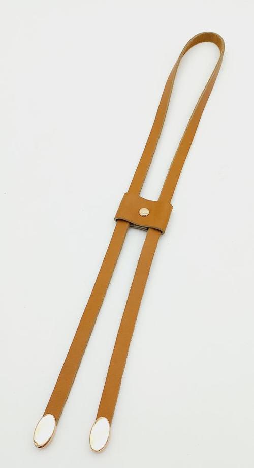 Açık Taba Gerçek Deri Büzgü Light Gold Metalli