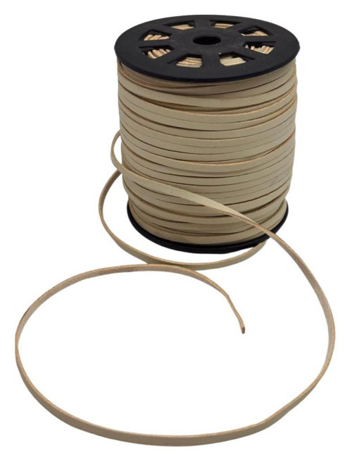 4 mm Bej Renk Suni Deri İp 5 Metre
