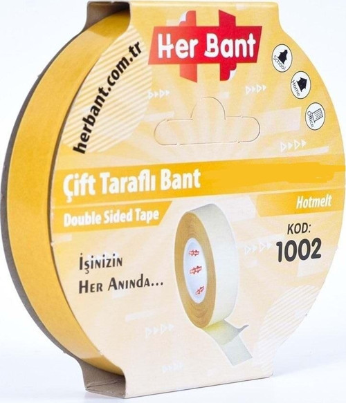 Çift Taraflı Kağıt Bant Askılı 15Mm X 25 Metre SP3504