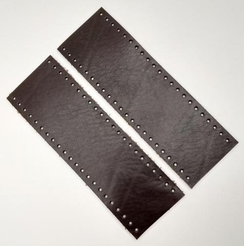 Kahverengi Gerçek Deri Tutma Sapı 18X6 Cm Simit Sap