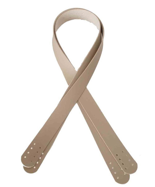 70X2.4 Cm Bej Renk Suni Deri Çanta Sapı