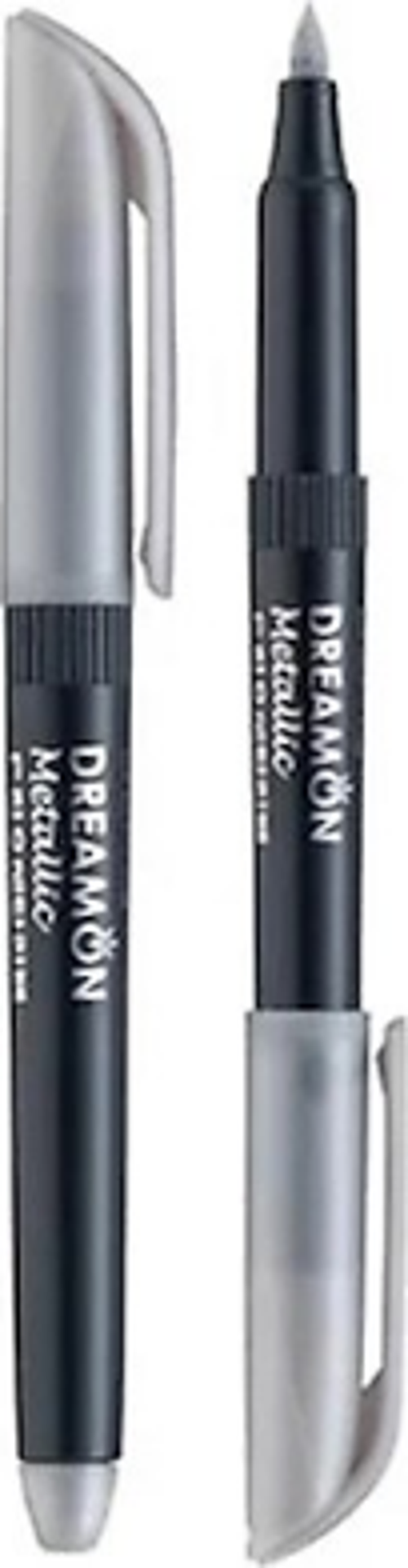 Keçeli Kalem Fırça Uçlu Dreamon Gümüş 360675 (12 Li Paket)