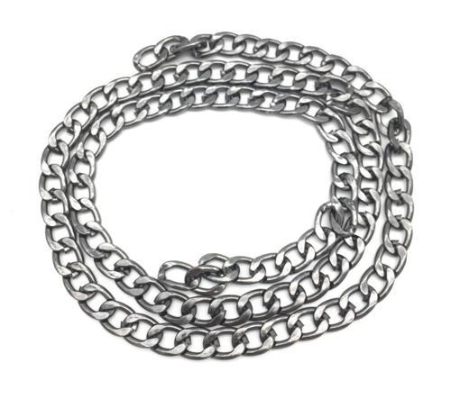 Füme Klasik İnce Çanta Zinciri (100 Cm)