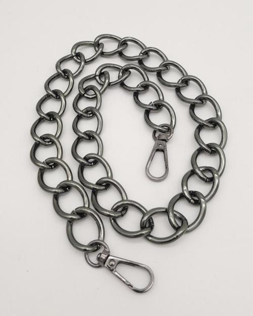 60 cm Füme Renk Kancalı Geniş Çanta Zinciri