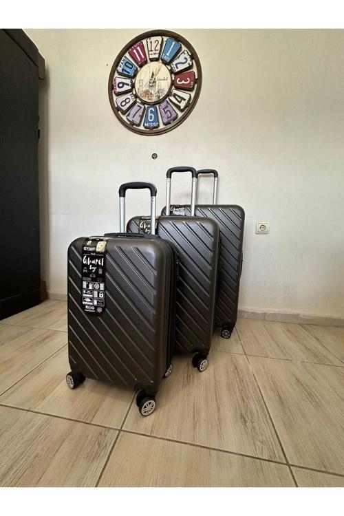 %100 Abs Kullanışlı Renkli 3'Lü Set Valiz