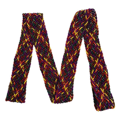 3 cm Simli Supra Renkli Örme Kolon 1 metre No:02