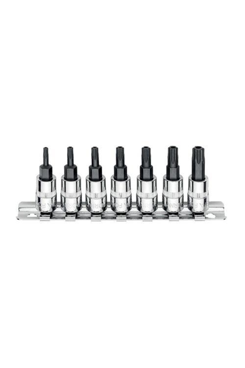 T10 - T40 1/4" Delikli Torx Lokma Takımı 7 Parça C08S-Rtr7