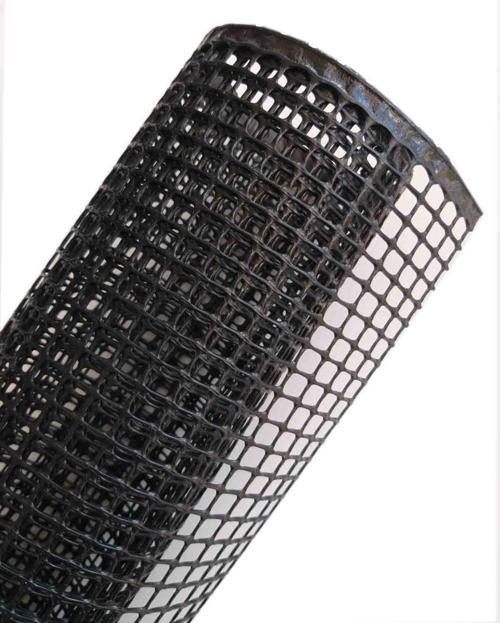 50X50 Cm Siyah Plastik Kanvas Büyük Delikli