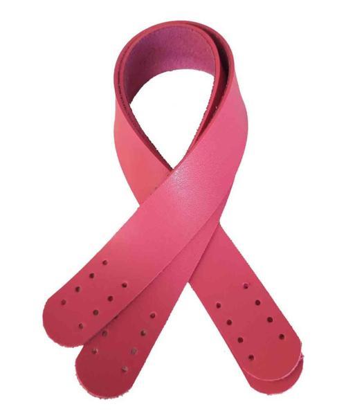 Suni Deri El Çanta Sapı 35 Cm Fuşya