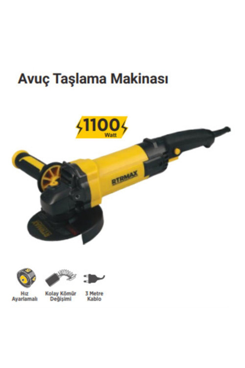 Rtr Max Rtm1120 Profesyonel Taşlama Devir Ayarlı 1100 Waat