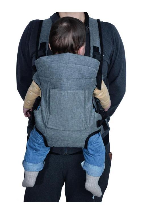 Ergonomik Kanguru Bebek Taşıma Gri Bebek Kangurusu Bebek Taşıma Portbebe