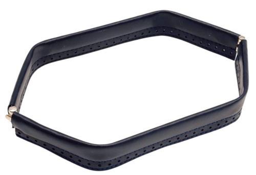 Lacivert Renk Derili Metal Çanta Ağzı 30 Cm