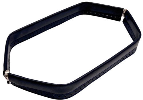 Lacivert Renk Derili Metal Çanta Ağzı 33 Cm
