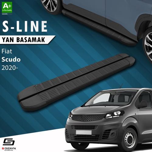 S-Dizayn Fiat Scudo 3 Uzun Şase S-Line Siyah Yan Basamak 243 Cm 2020 Üzeri A+ Kalite