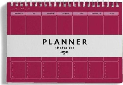 Planner 32cmx23cm Kırmızı