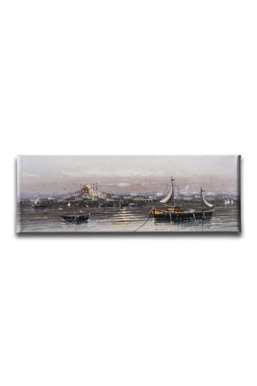Istanbul Manzara Panoramik Kanvas Tablo