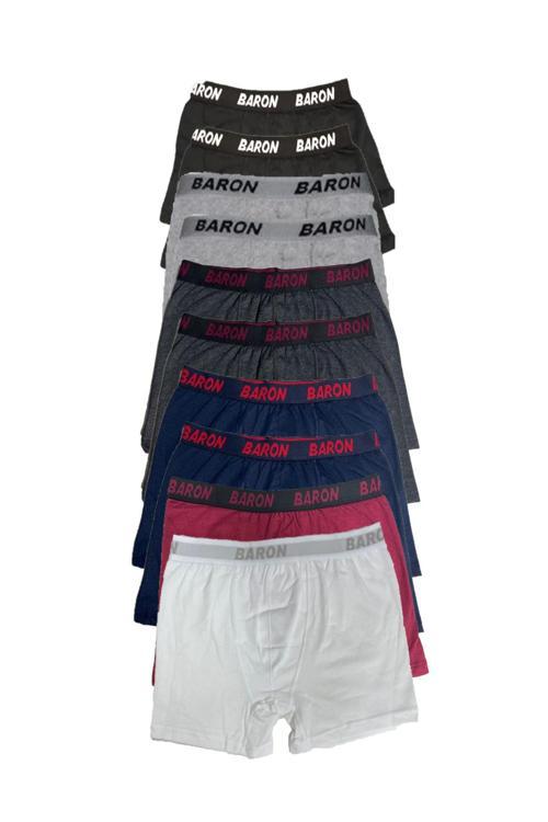 10 Adet Ekonomik Likralı Boxer Short