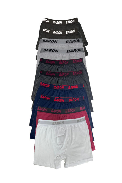 10 Adet Ekonomik Likralı Boxer Short