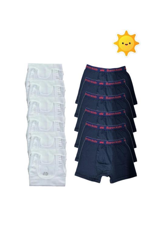 12Li Erkek Çocuk Atlet Boxer Takımı 6 Atlet 6 Boxer