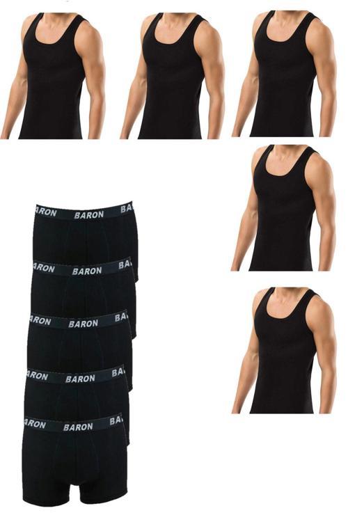 10 Parça Atlet Ve Boxer Takımı Ekonomik Paket 5 Boxer 5 Atlet
