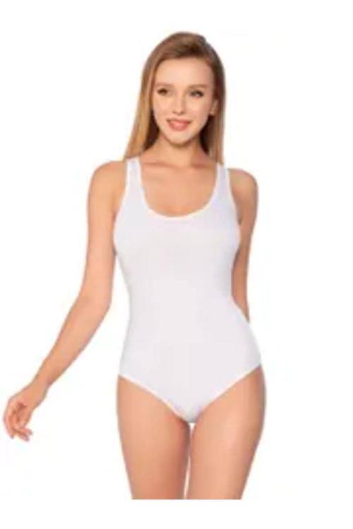Elit 3 Adet Kadın Çıtçıtlı Kalın Askılı Zıbın Body Beyaz