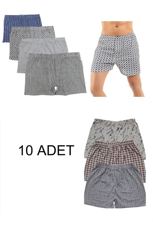 10Lu Havlu Erkek Boxer