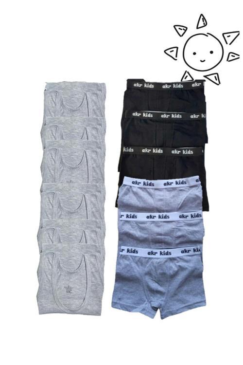 12Li Erkek Çocuk Atlet Boxer Takımı 6 Atlet 6 Boxer