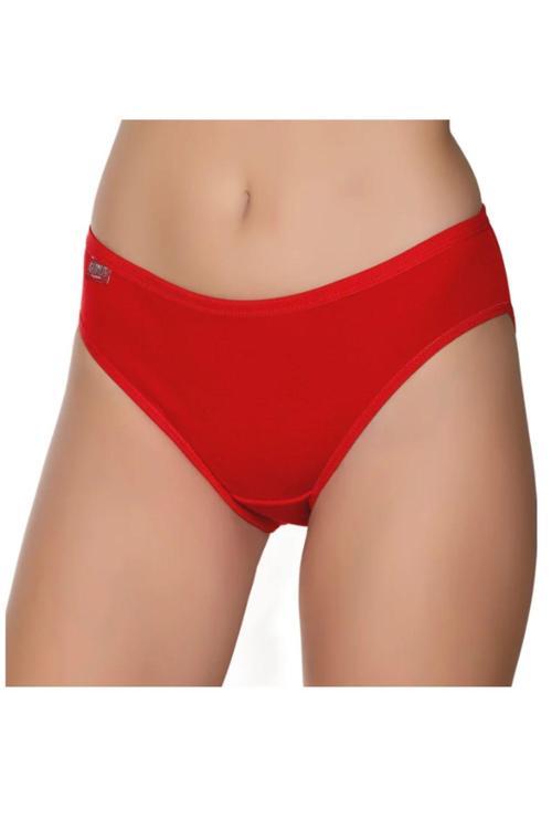Kadın Renkli Ribana Düz Biye Bikini Bikini Külot 6'Lı Paket