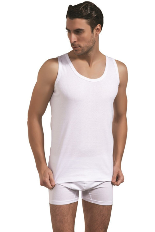 Bodysofts Erkek Penye Atlet %100 Pamuk