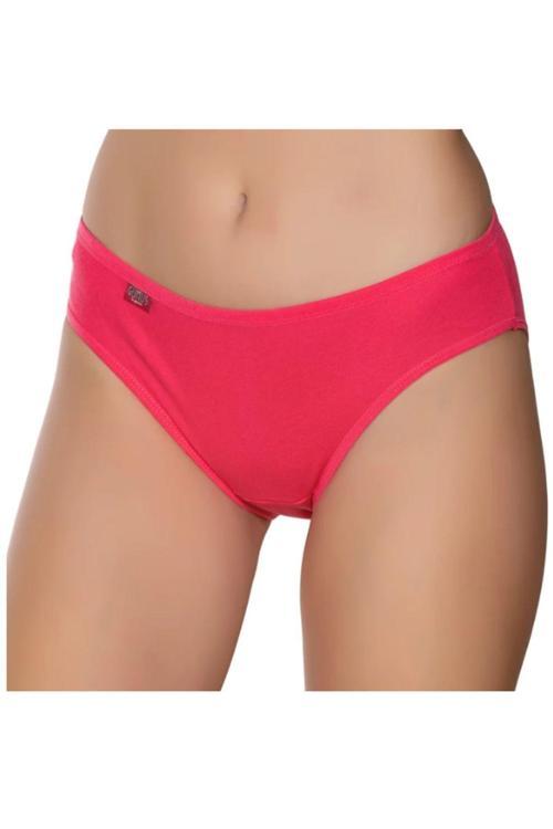 Kadın Renkli Ribana Düz Biye Bikini Bikini Külot 6'Lı Paket