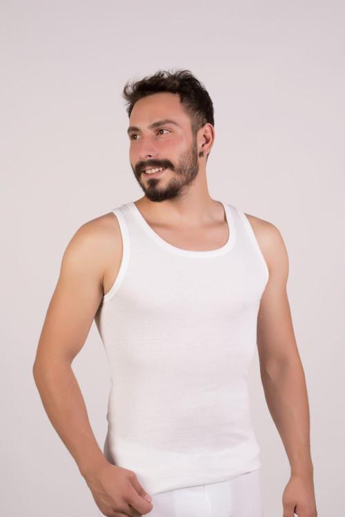 Nazar Yıldız 3'Lü Erkek Beyaz Atlet