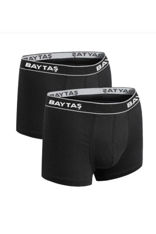 Baytaş Siyah Erkek Boxer Tekli