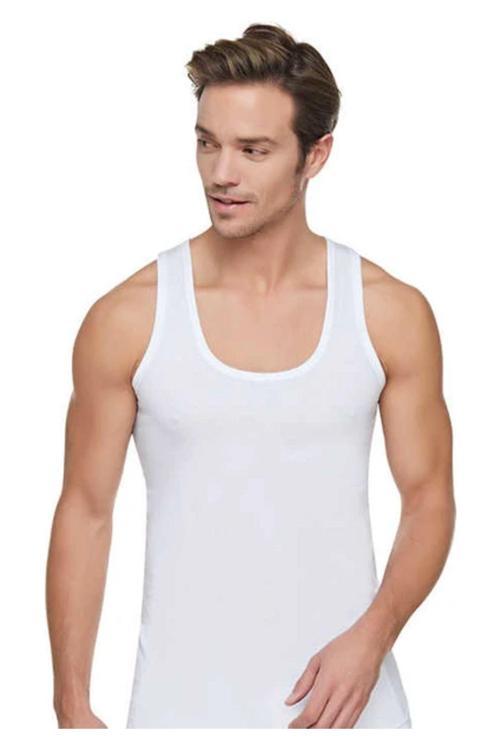 Elit 1 Adet Erkek Atleti Beyaz