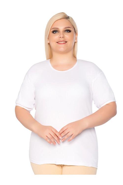 Kadın 6'Lı Ribana Yarım Kollu Kaşkorse Fanila