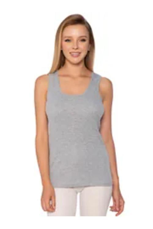 Elit 1 Adet Kalın Askılı Kadın Atleti Gri