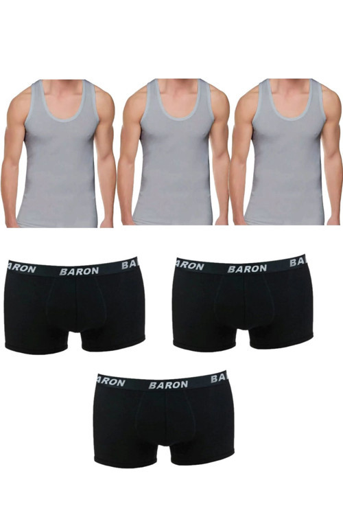 6'Lı Ekonomik Erkek Atlet Ve Boxer