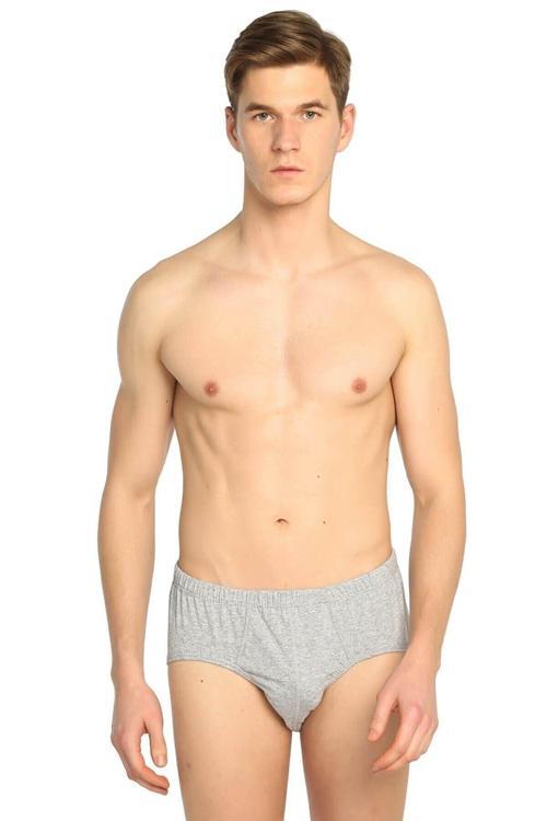 Erkek Pamuklu Beyaz 12'Lı Slip Külot