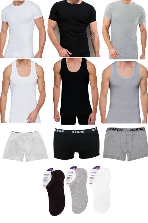 12'Li Ekonomik Erkek İç Çamaşır Takımı