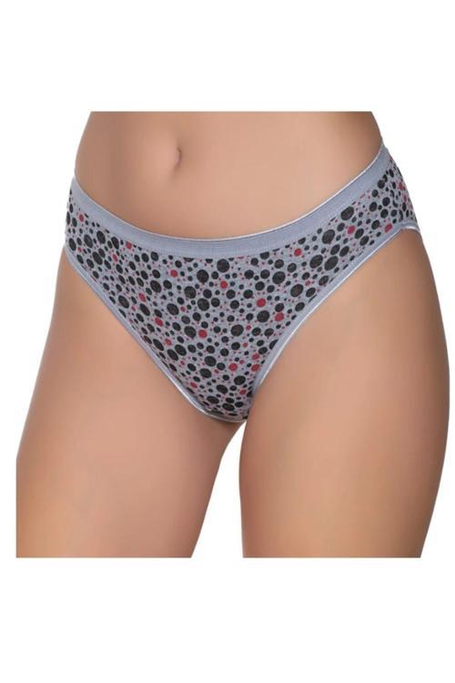 Kadın Renkli Likralı Geometrik Desenli Bikini Külot 6'Lı Paket