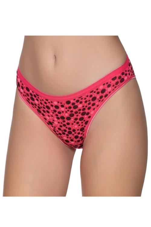 Kadın Renkli Likralı Geometrik Desenli Bikini Külot 6'Lı Paket