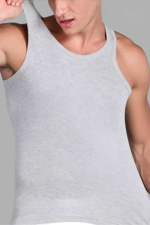 Nazar Yıldız Erkek Gri Askılı Klasik Pamuklu Atlet 1'Li Paket