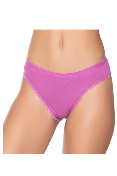Kadın Renkli Likralı Bikini Külot 6'Lı Paket