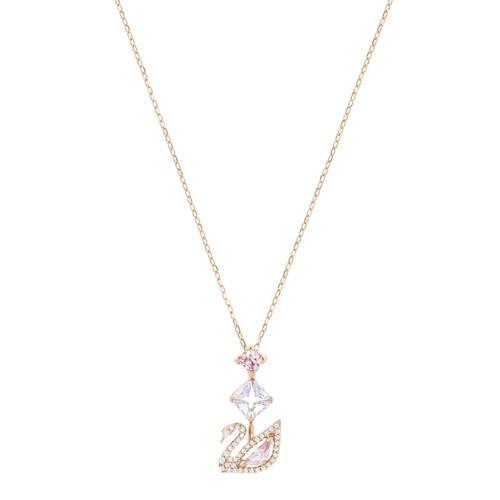 5473024 Swarovski Kolye Dazzling Swan:Necklace Y Czmo/Ros