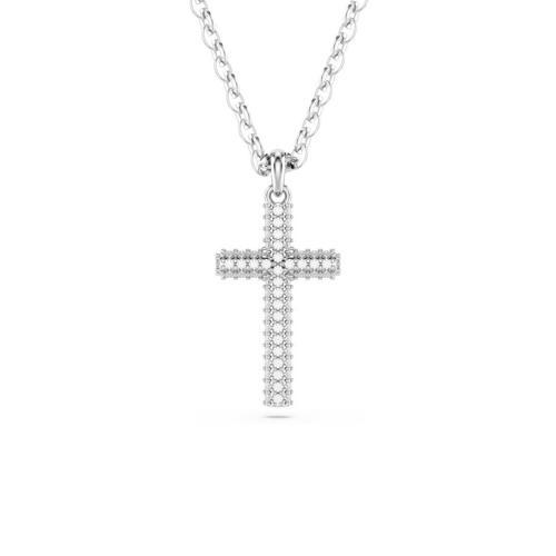 5675577 Swarovski Kolye insigne:Pend Cross_Full Pave Whi/Rhs