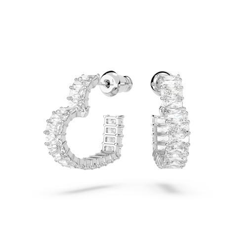 5653170 Swarovski Küpe Matrix:Pe Hoop Hrt S White/Rhs