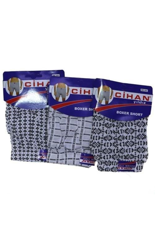 Cihan 2022 Ekonomik Desenli Erkek Boxer/Karışık/9