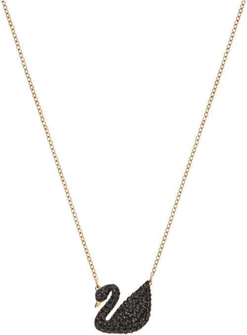 5204134 Swarovski Kolye İconic Swan:Pendant Jet/Ros