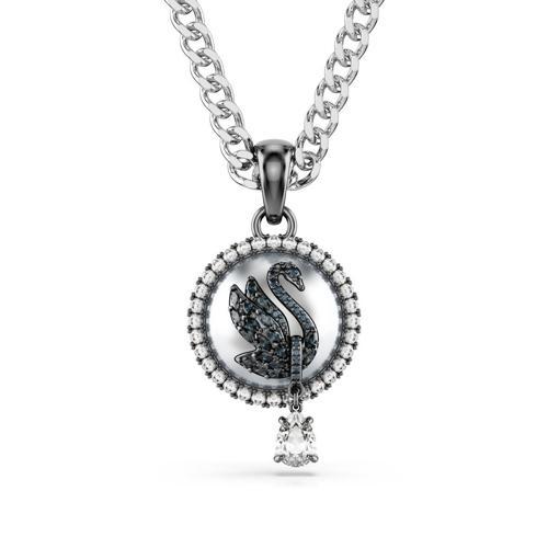 5680868 Swarovski Kolye Swan:Pend Prl Gry/Rhs