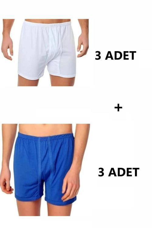 6'Lı Erkek Pamuk Paçalı Külot