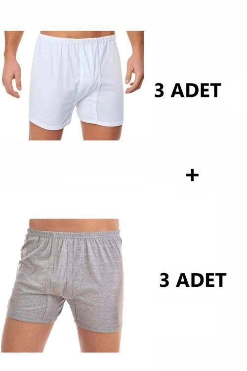 6'Lı Erkek Pamuk Paçalı Külot